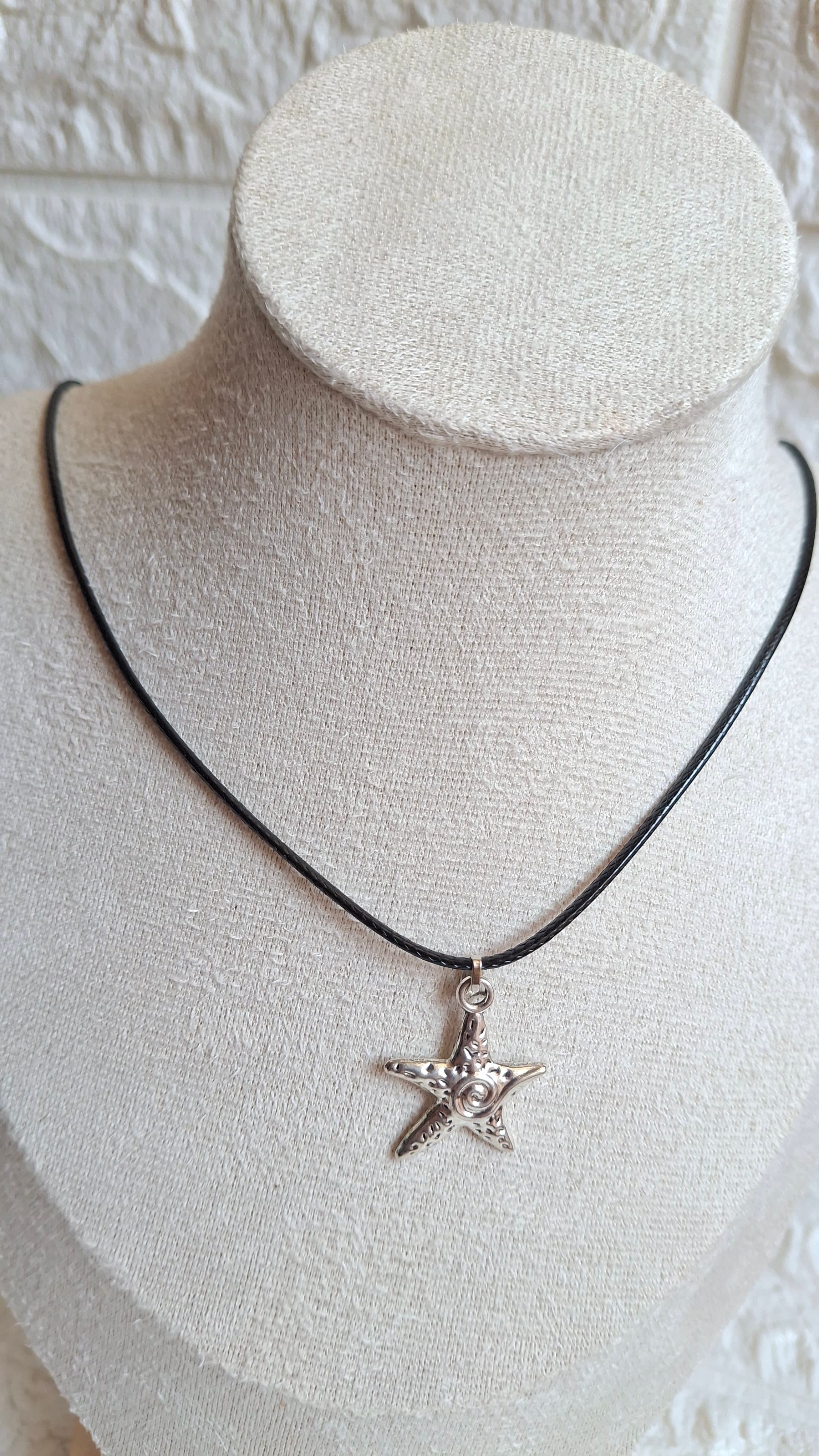 Silver Sea Star Charm Necklace