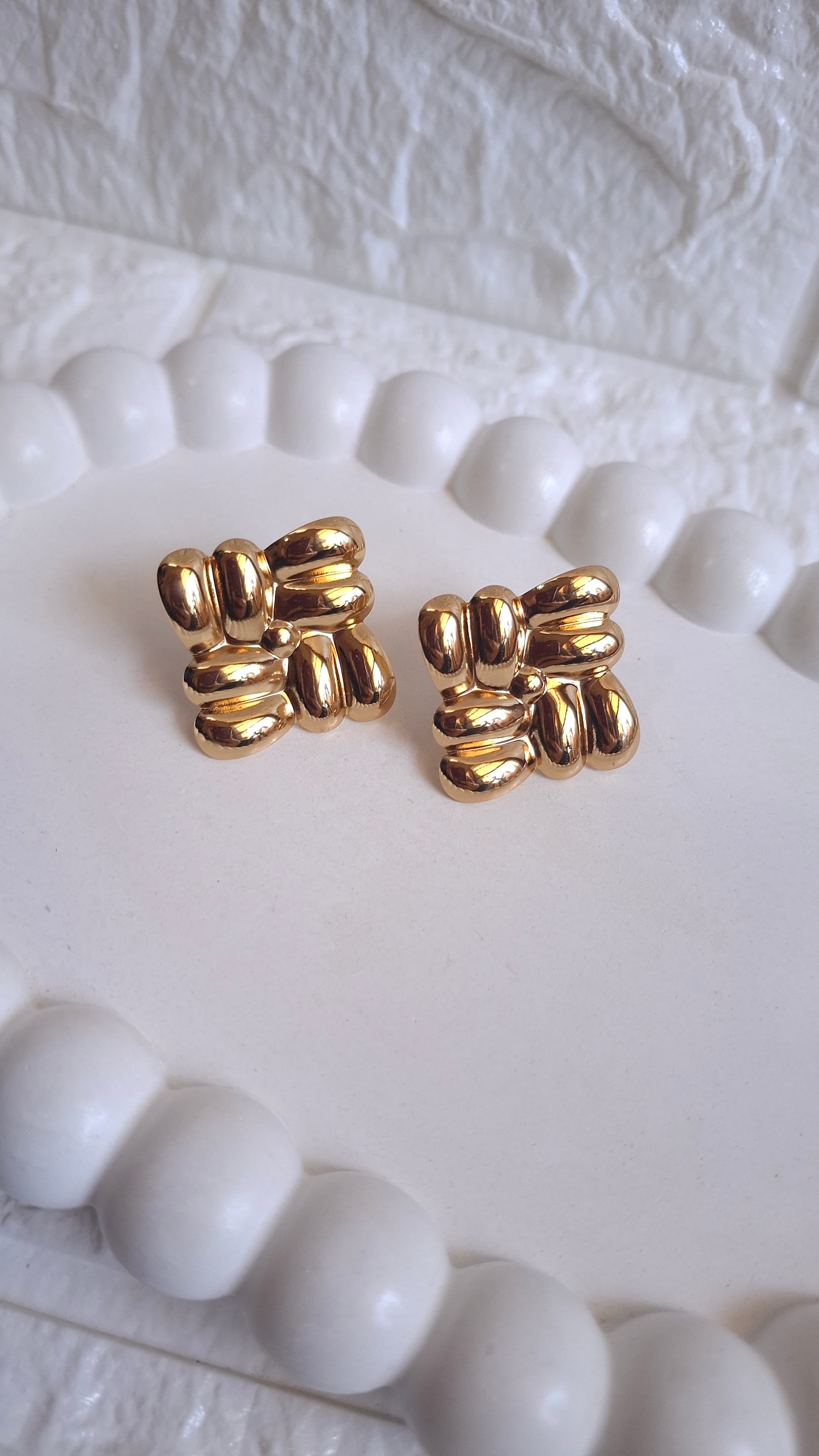 Chunky Puffed Anti Tarnish Studs