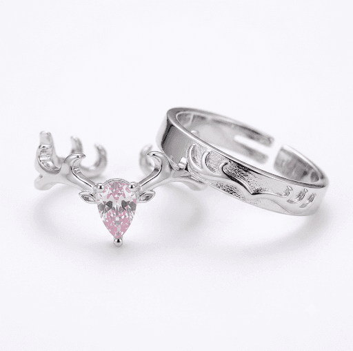 Fawn & Frost Matching Couple Rings