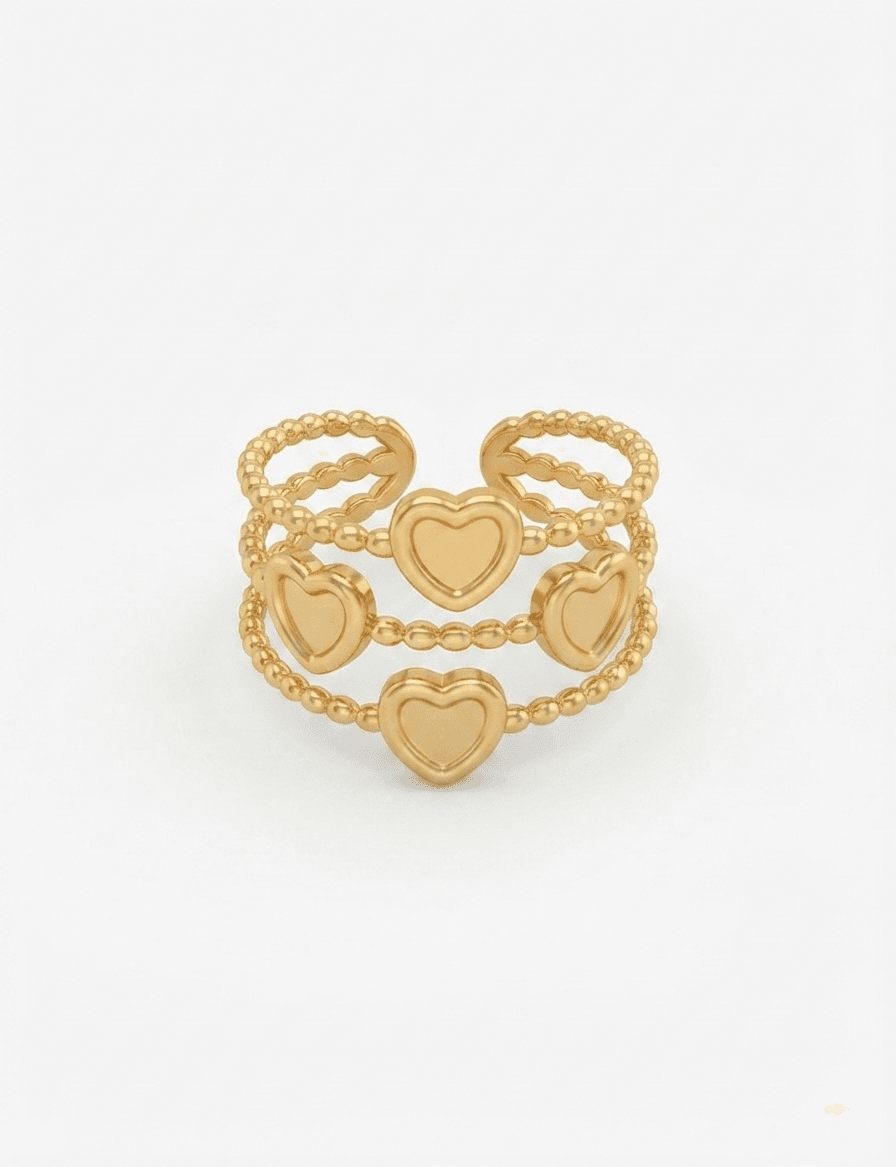 Sleek Affection Multi-Band Adjustable Ring