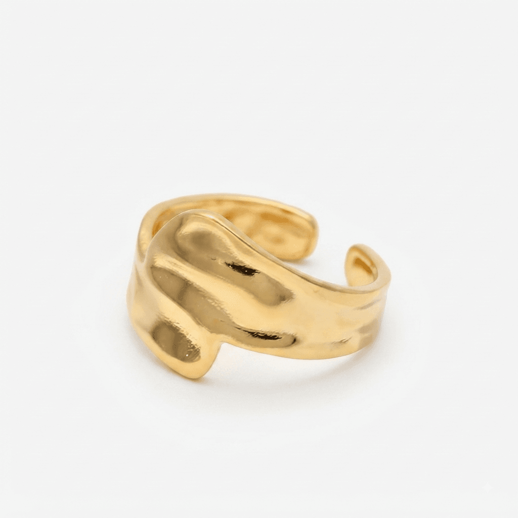 The Molten Wave Adjustable Ring