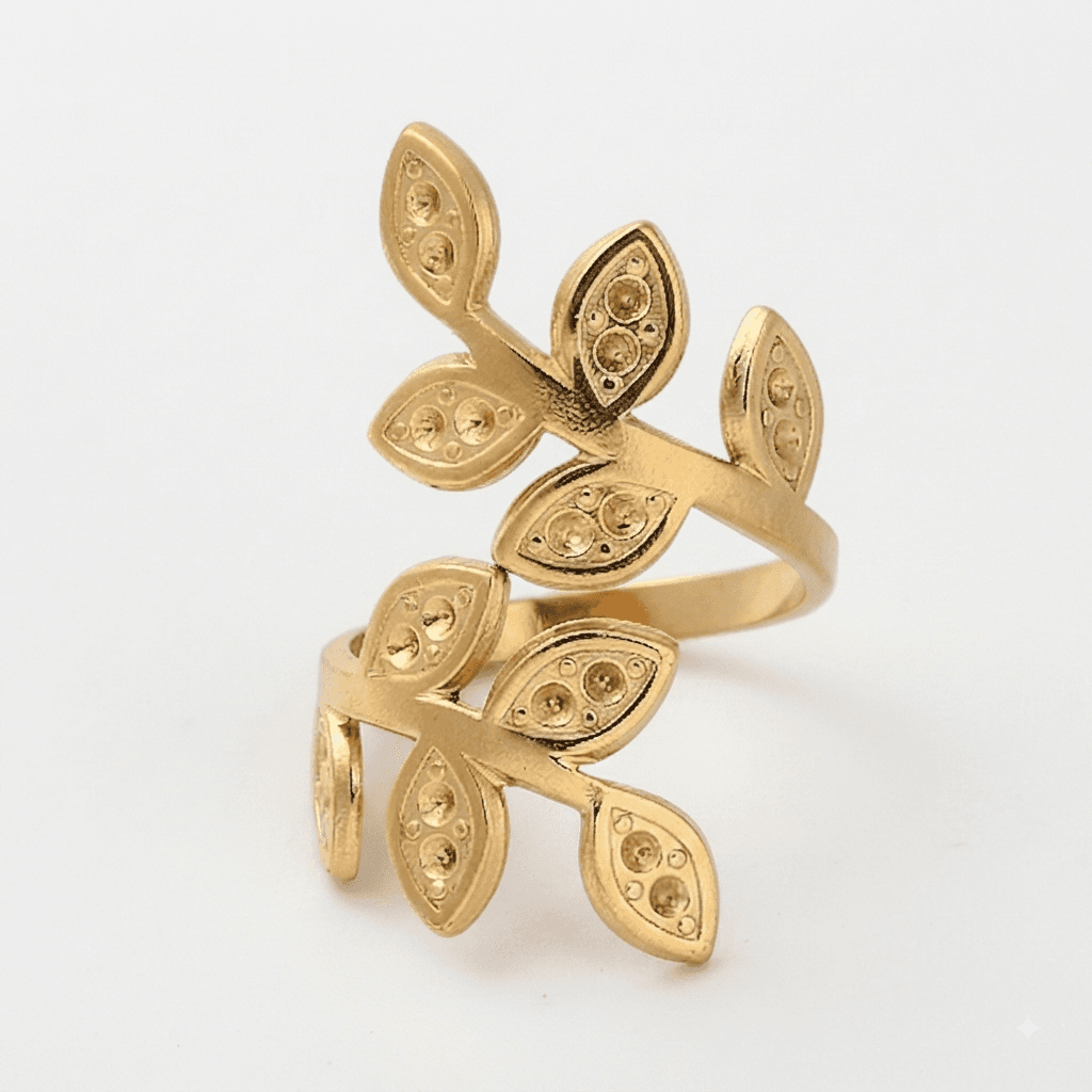 Ancient Greek Laurel Adjustable Ring